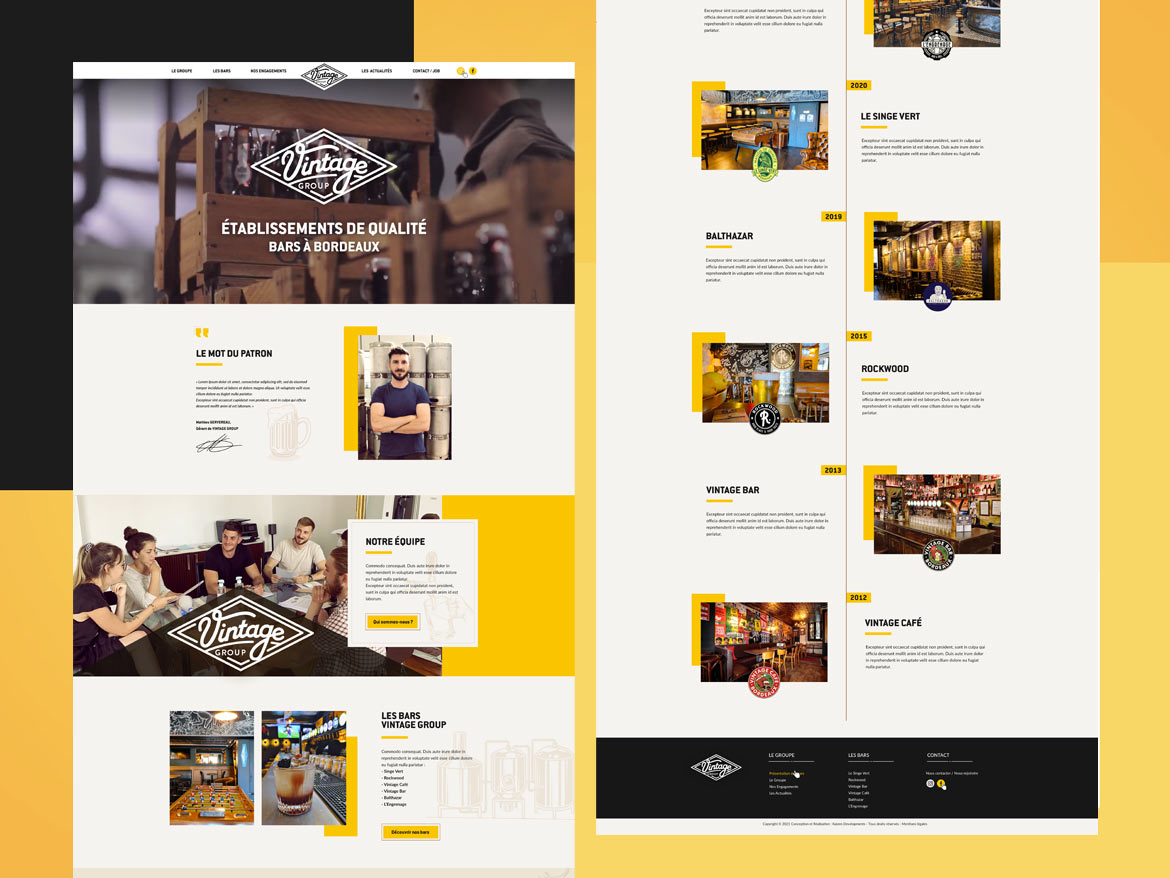webdesign vintage group